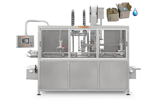 Automatic bag-in-box filing machine